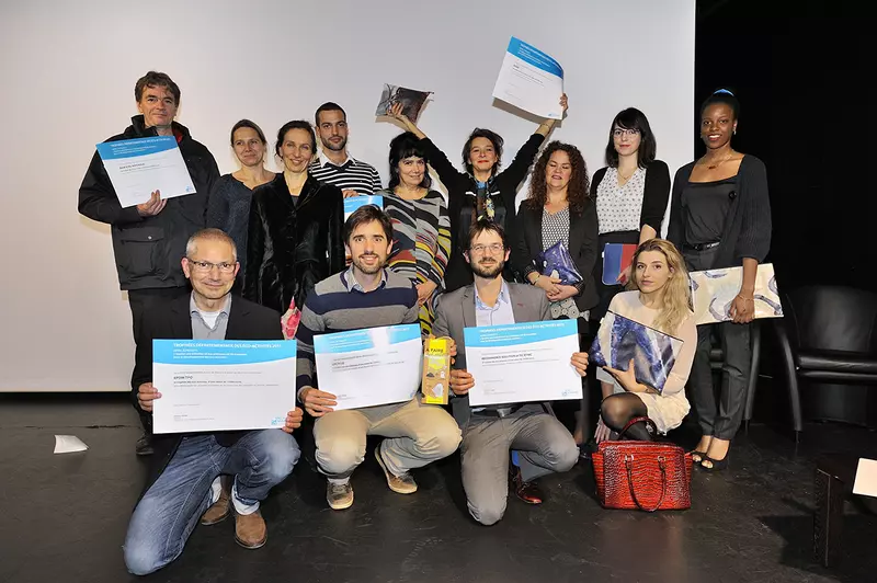 Les lauréats de l'appel à projet lors de la remise des prix.