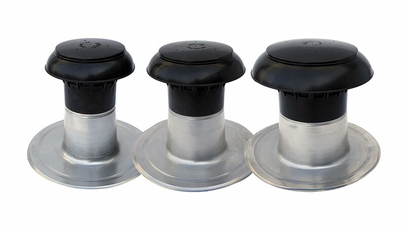 sortie de ventilation isolée en trois formats