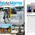 couverture et extrait du magazineVal de Marne