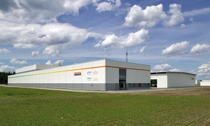 vue sur l'usine Bauder de Schwepnitz, site de fabrication de la membrane TPO