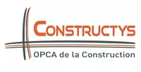 Logo de Constructys, Organisme Paritaire Collecteur Agréé au service des entreprises et salariés du Bâtiment et des Travaux Publics.