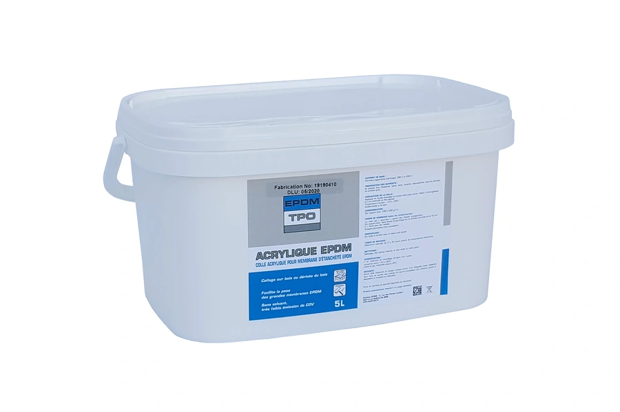 Colle acrylique support bois + PIR seau de 5 Litres