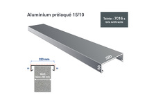 profil de couvertine 320 mm laquée RAL 7016